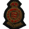 WW2 Essex Yeomanry Officer's Bullion Cap Badge c.1943-46