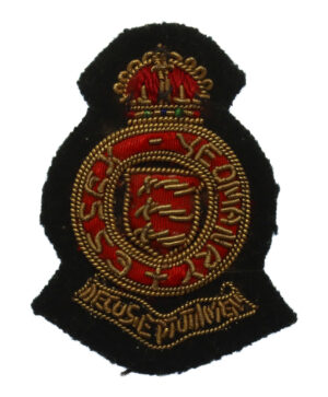 WW2 Essex Yeomanry Officer's Bullion Cap Badge c.1943-46