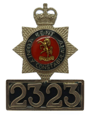 Kent County Constabulary Breast Badge - Queen's Crown