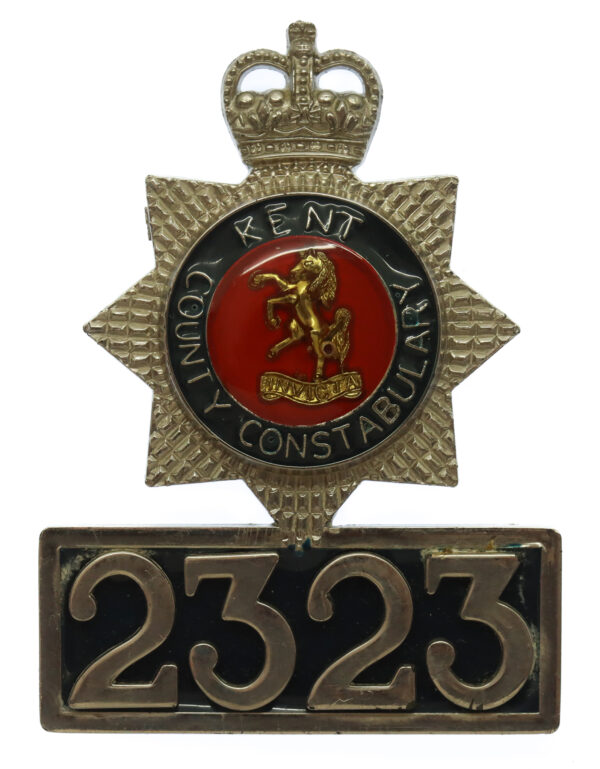 Kent County Constabulary Breast Badge - Queen's Crown