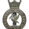 Liverpool City Police Cap Badge - Queen's Crown
