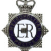 Metropolitan Police Senior Officer's Enamelled Cap Badge - Queen's Crown