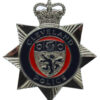 Cleveland Police Enamelled Star Cap Badge - Queen's Crown