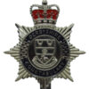 Derbyshire Constabulary Enamelled Cap Badge - Queen's Crown