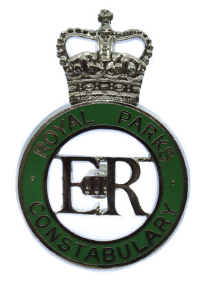 Royal Parks Constabulary Enamelled Cap Badge - Queen's Crown