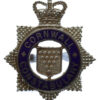 Cornwall Constabulary Senior Officer's Enamelled Cap Badge - Queen's Crown