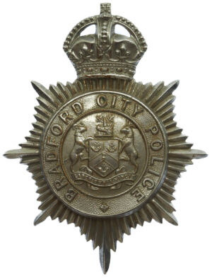Bradford City Police Helmet Plate - King's Crown