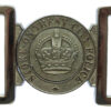 Stoke-on-Trent City Police Chrome Waist Belt Clasp Buckle - King's Crown