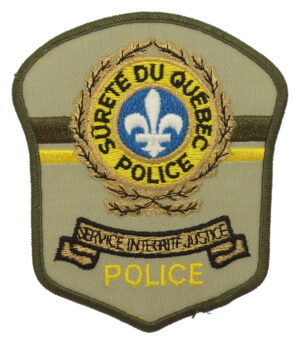Canadian Surete Du Quebec Police Cloth Patch Badge
