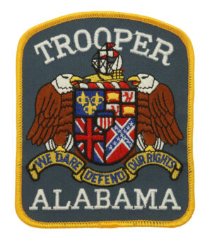 United States Trooper Alabama Cloth Patch Badge