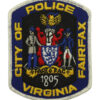 United States City of Fairfax Police Virginia Cloth Patch Badge