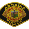 United States Arcadia Police Cloth Patch Badge