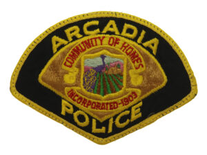United States Arcadia Police Cloth Patch Badge