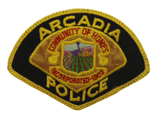 United States Arcadia Police Cloth Patch Badge