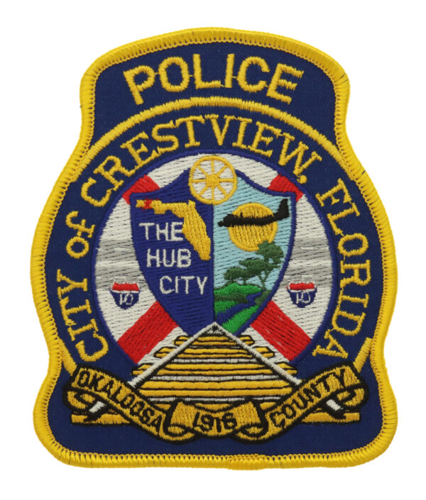 United States City of Crestview Florida Police Cloth Patch Badge