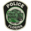 United States Florida City of Parker Police Cloth Patch Badge