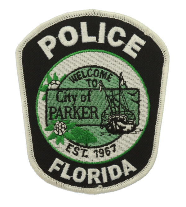 United States Florida City of Parker Police Cloth Patch Badge