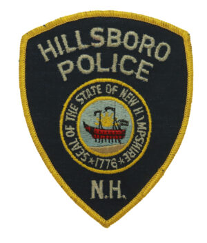 United States Hillsboro Police N.H. Cloth Patch Badge