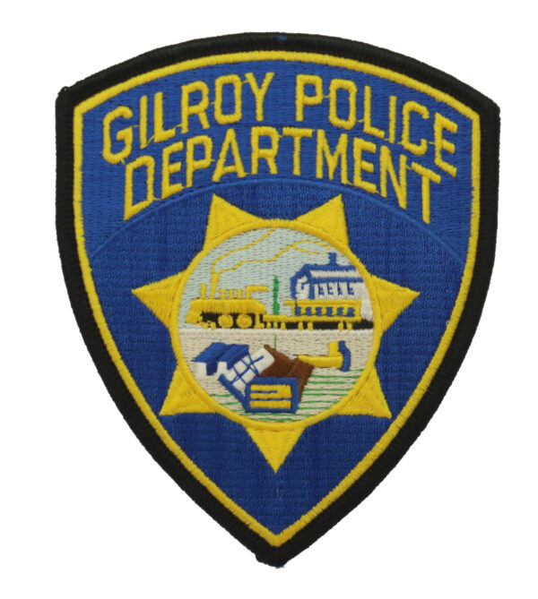 United States Gilroy Police Department Cloth Patch Badge