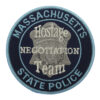 United States Massachusetts State Police Hostage Negotiation Team Cloth Patch Badge