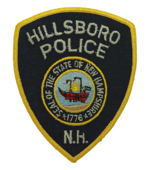 United States Hillsboro Police N.H. Cloth Patch Badge