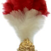 Royal Regiment of Fusiliers Anodised (Staybrite) Cap Badge With Feather Hackle