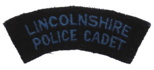 Lincolnshire Police Cadet Cloth Shoulder Title Badge