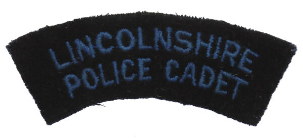 Lincolnshire Police Cadet Cloth Shoulder Title Badge