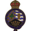 Lincolnshire Special Constabulary Enamelled Lapel Badge - King's Crown
