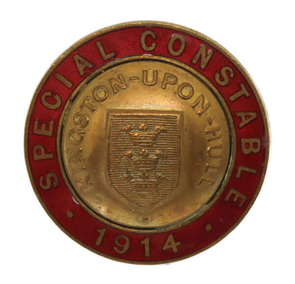 WW1 Kingston-upon-Hull Special Constabulary 1914 Enamelled Lapel Badge