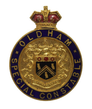 WW1 Oldham Special Constable Enamelled Lapel Badge