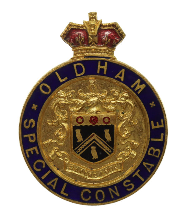 WW1 Oldham Special Constable Enamelled Lapel Badge