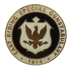 WW1 East Riding Special Constabulary 1914 Enamelled Lapel Badge