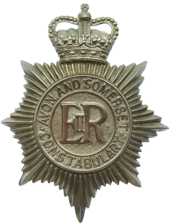 Avon and Somerset Constabulary Helmet Plate - Queen's Crown