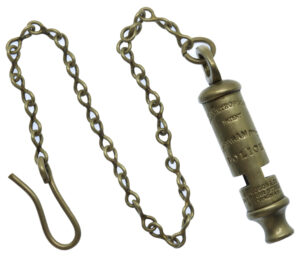 Southampton Police 'The Metropolitan' Patent Police Whistle & Chain