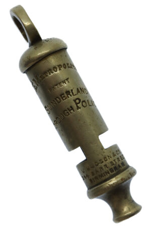 Sunderland Borough Police 'The Metropolitan' Patent Police Whistle