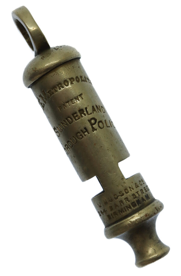 Sunderland Borough Police 'The Metropolitan' Patent Police Whistle