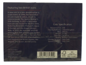 Royal Mint Britannia 2015 Brilliant Uncirculated UK £50 Fine Silver Coin