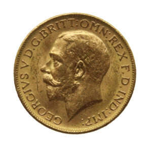 1913 M George V 22ct Gold Full Sovereign Coin (Melbourne Mint)