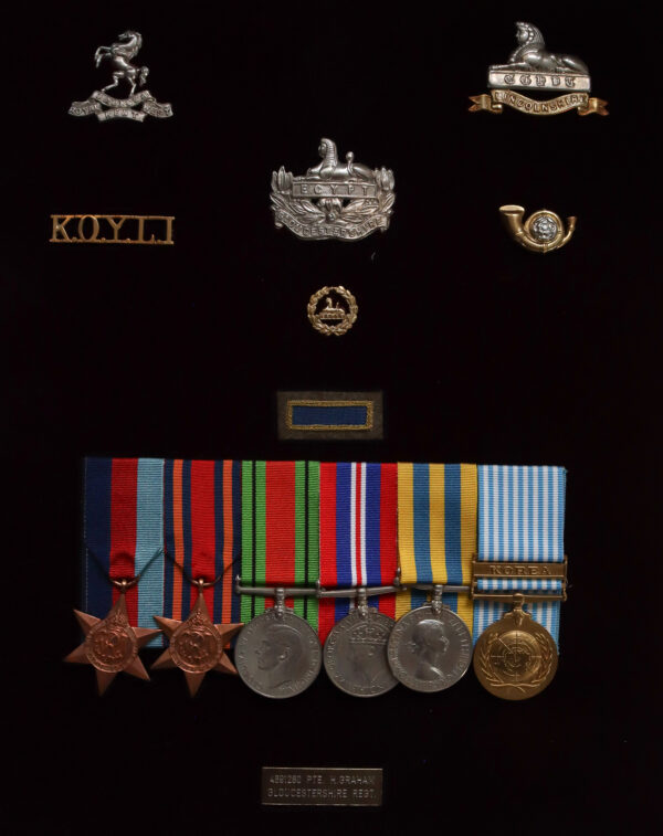Superb WW2 and Korean War Glorious Gloster’s Battle of Imjin River Medal Group of Six – Pte. H. Graham, 1st Bn. Gloucestershire Regiment, who Twice Escaped Captivity