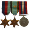 WW2 Air Crew Europe Star Medal Group of Three – Unattributed