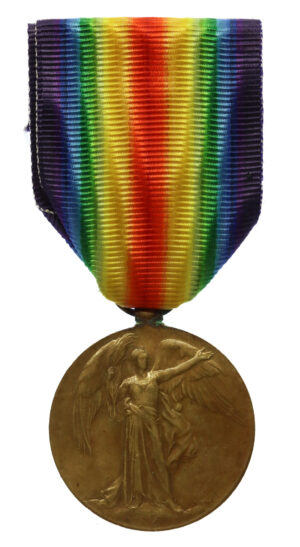 WW1 Victory Medal - Able Seaman D.D. Banks, R.N.V.R., Drake Bn. R.N.D. - Twice Wounded
