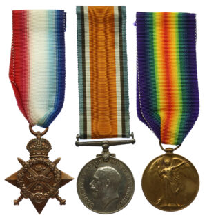 WW1 1914 Mons Star Medal Trio - Sdlr. R.D. McKay, Royal Artillery