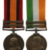 Queen's South Africa (Clasps - Modder River, Wittebergen) and King's South Africa (Clasps - South Africa 1901, South Africa 1902) Medal Pair - Pte. L. Morrison, 1st Bn. Highland Light Infantry