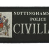 Nottinghamshire Police Civilian Cloth Patch Badge