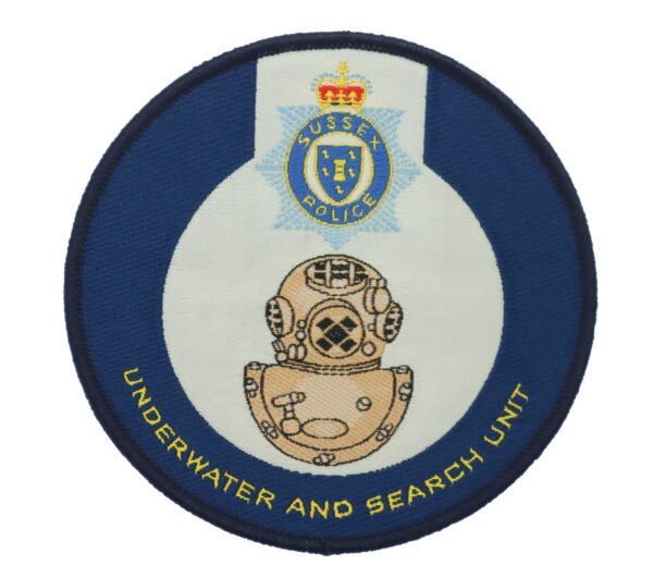 Sussex Police Underwater and Search Unit Cloth Patch Badge