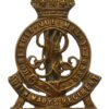 Surrey Yeomanry (Queen Mary's Regiment) Brass Cap Badge - King's Crown