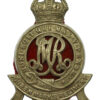 Surrey Yeomanry (Queen Mary's Regiment) White Metal Cap Badge - King's Crown
