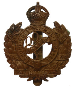 Queen's Own Dorset Yeomanry Cap Badge - King's Crown (Post 1920)