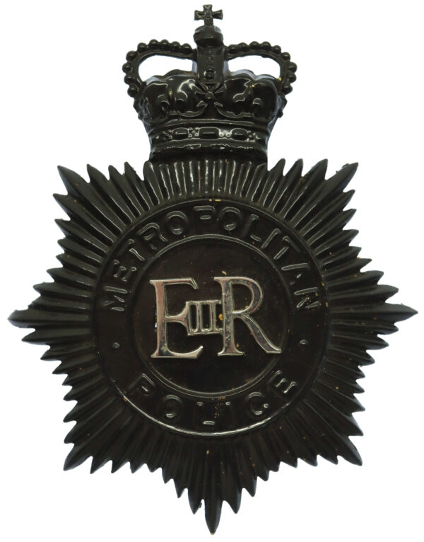 Metropolitan Police Night Helmet Plate - Queen's Crown
